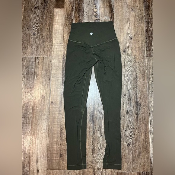 lululemon Align™ High-Rise Pant 25" in Dark Olive Size 2 - Picture 5 of 6